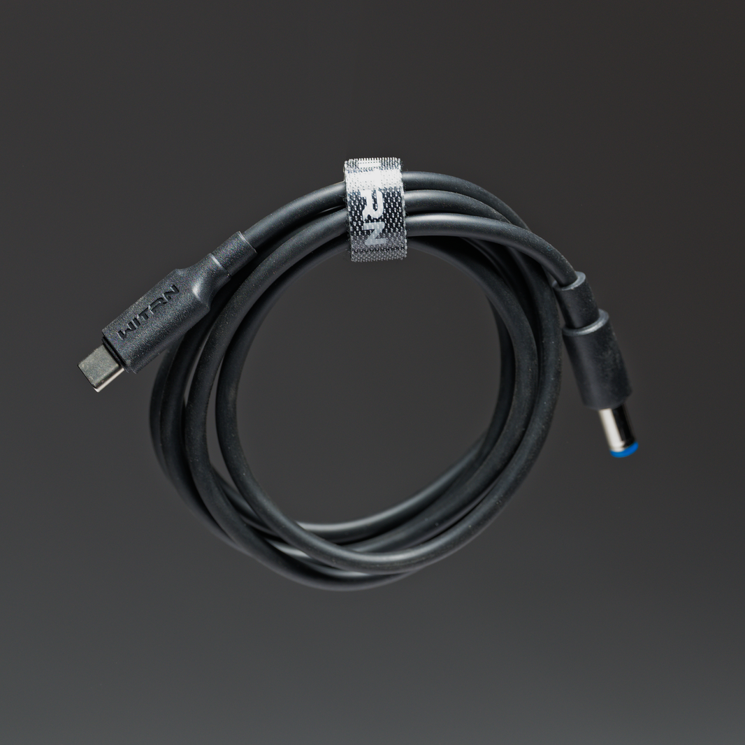 USB-C Male to 5.5mm Barrel Plug, USB-PD, 15V, 5A
